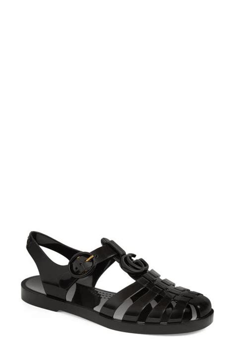 gucci glossy fisherman sandal|women's gucci sandals.